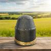 Handmade Templar Crusader Helmet, Black Great Helm Steel Full Face Knight Helmet for LARP, Cosplay and Gift for Him