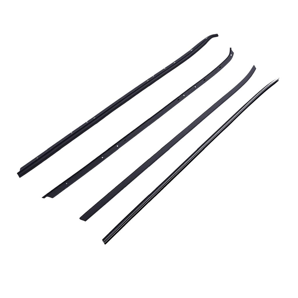 4pcs Window Sweep Weatherstrip Seal Kit Replacement for Firebird 1970 1981 KG2018A KG2017A