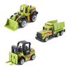 6Pcs/Set Educational Toys Alloy Plastic Engineering Truck Car Construction Model Vehicle Loader Tractor Excavator For Kid Gifts