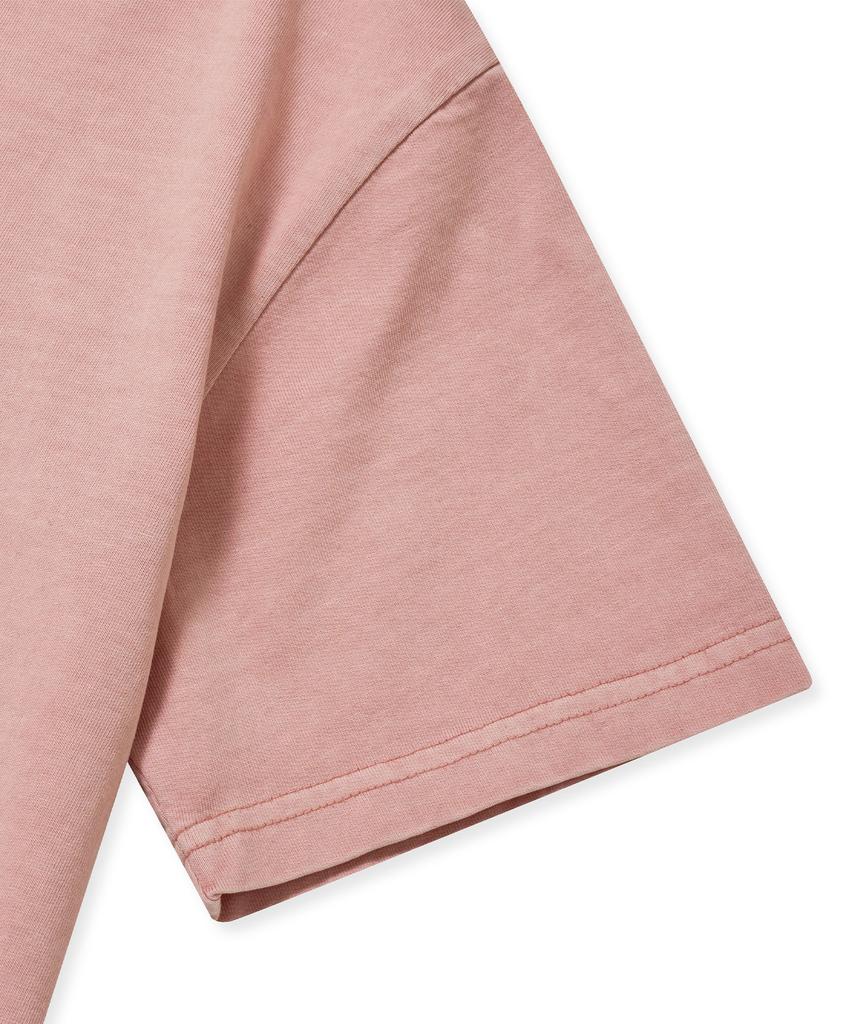 BROWNBREATH W Bb Heart Pigment Crop Tee - Indy Pink