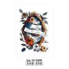 Skull Geisha Sweatproof Tattoo Sticker - Women's Small Full Arm Design