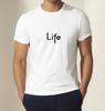 Life Minimalist Black Text Inspirational Graphic Tshirt 100 Cotton Unisex Simple Casual Streetwear Daily Tops Streetwear 2026