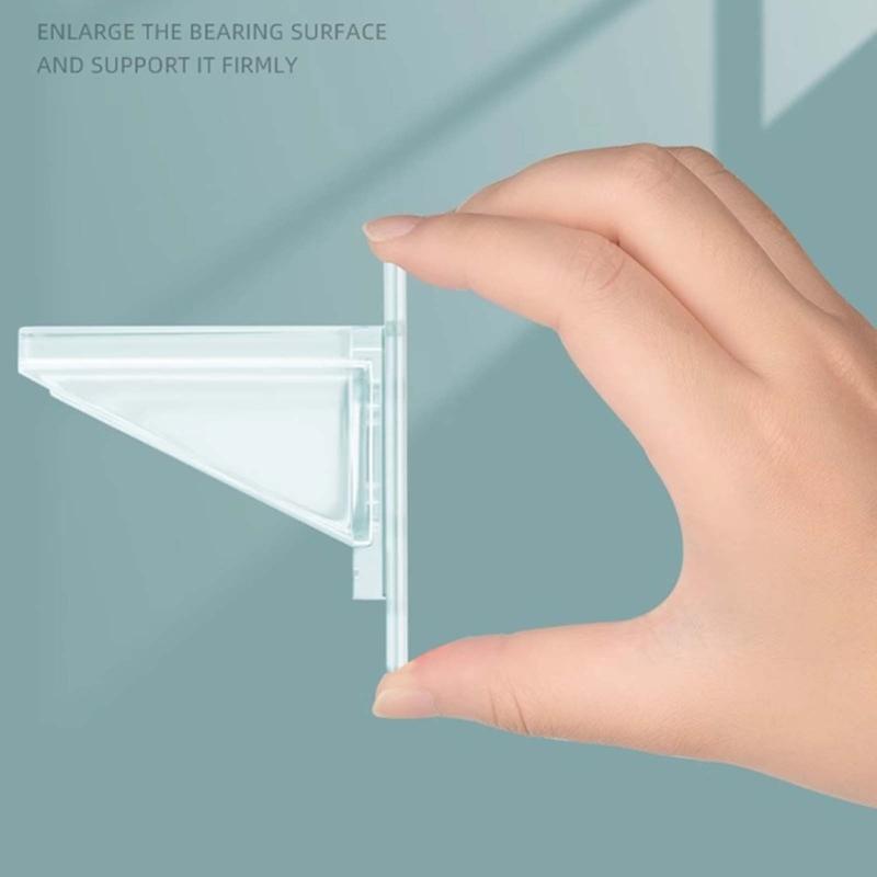 Shelf Support Adhesive Pegs Closet Partition Bracket Cabinet Support Clips Wall Hangers Sticker for Kitchen Bathroom