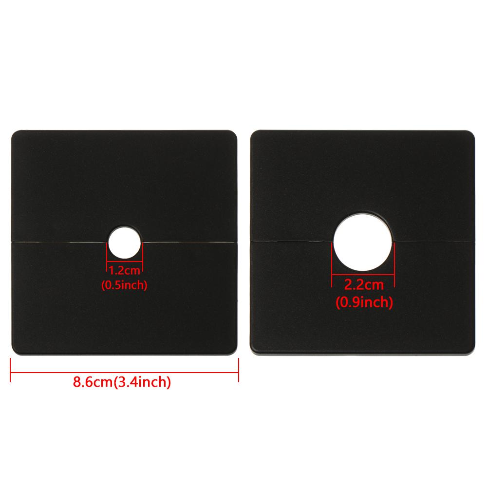 Tampa de furo para fio de parede tipo 86 em ABS, plugue para tubo de poeira de ar condicionado, painel decorativo com furo reservado para furadeira, tampa de furo para mesa de escritório, ferragens