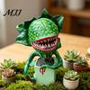Sharp Teeth Halloween Prop Ornament, Realistic Horror Design Resin Figure, Scary Figure Fish Outdoor Decoration, Durable