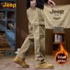 JEEP Men's Plush-Lined Straight Leg Cargo Pants