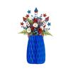 3Pcs Honeycomb Ball Ornament Decorative Hanging Balls USA Themed Indoor Outdoor Festive Atmosphere Holiday Party