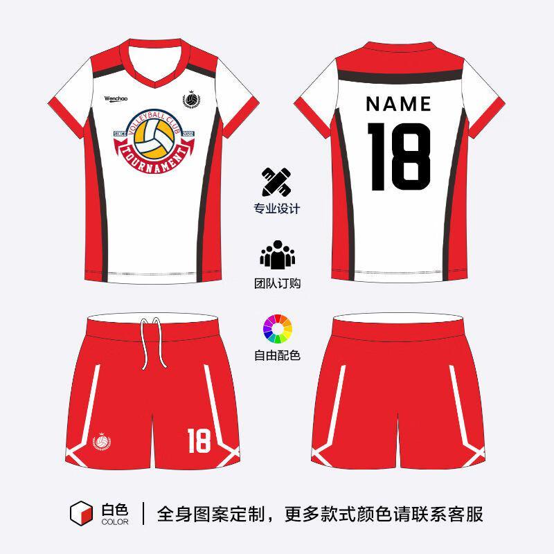 Camisa de Voleibol Personalizável de Manga Curta Unissex