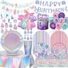 Mermaid Birthday Party Decorations for Girls Party Favors Gifts Plate Cup Napkin Balloon Banner Party Decor Baby Shower Supplies