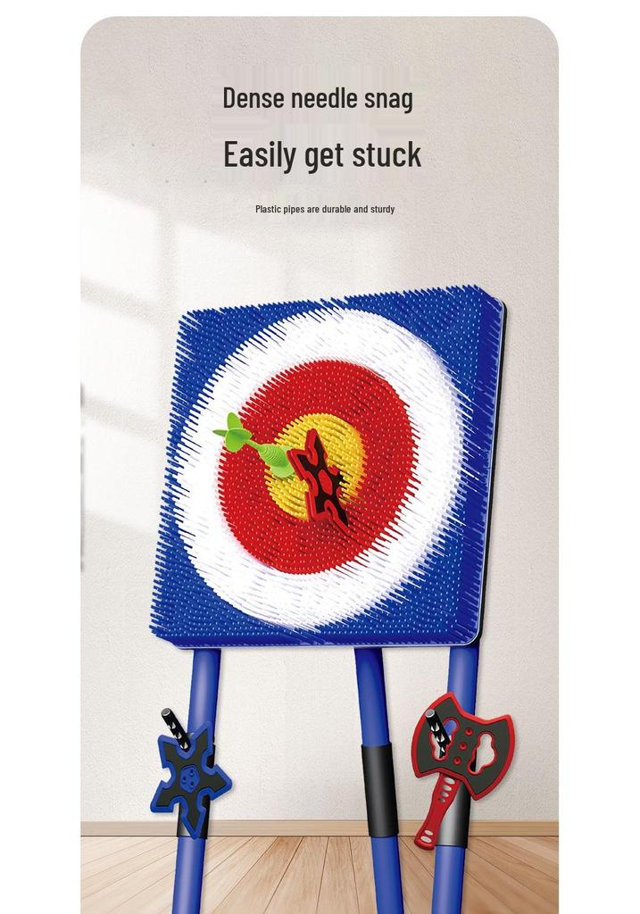 Children's Indoor/Outdoor Axe Target Dart Stand - Stress Relief & Parent-Child Competition Toy