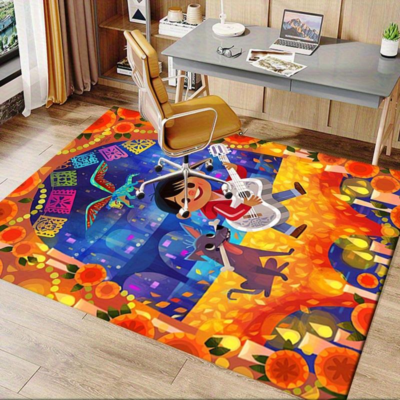 Office Rug Guitarist, Celebration theme 3D Printed Anti-Slip Rug-Machine Washable for Living Room