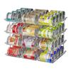 Stackable Multi-layer Transparent Storage Rack for Canned Food and Beverages