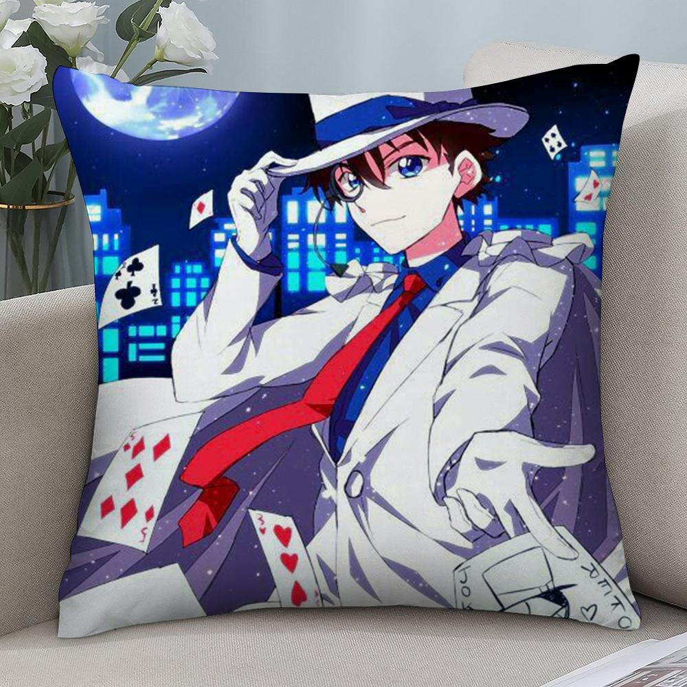 Detektiv Conan Kissenbezug Kurzplüsch Sofa Dekorativ Geschenk Zuhause Doppelseitiger Druck Kissen