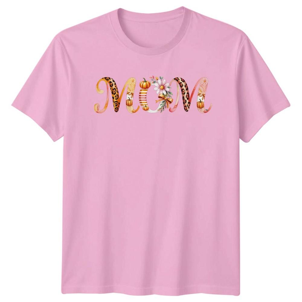 Mom Unisexs TShirt Autumn Leopard Print Fall Mothers Day Gift For Her