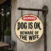 Patio Entrance Decorations Funny Wooden Hanging Sign for Front Door, Retro Distressed Wall Decor Signs Home Garden Yard Entrance, Indoor Outdoor