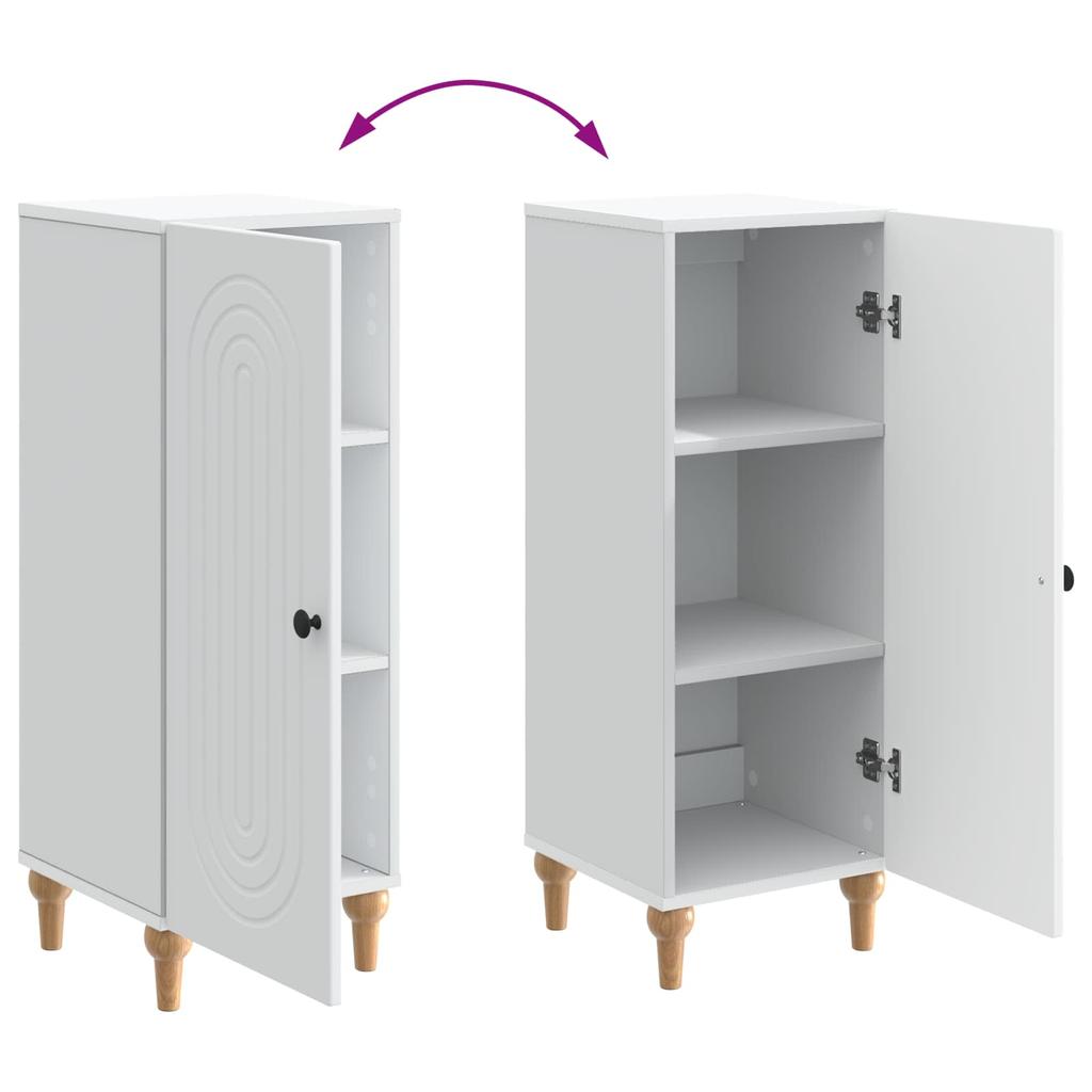 Sideboard White 33 x 34.5 x 90 cm Particleboard