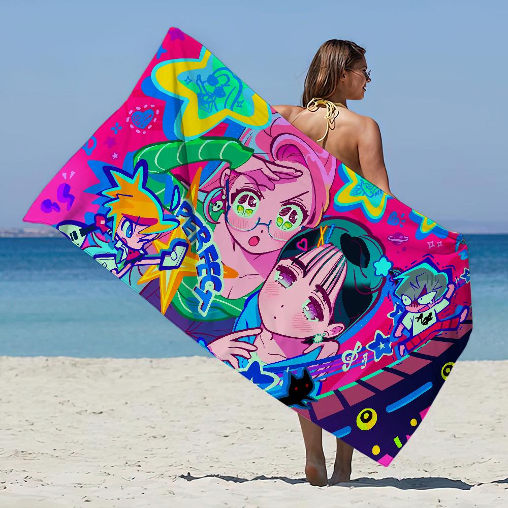 Cartoon A-lien S-Stage S Towel Beach Towel Oversized Quick Dry Towel Absorbent Soft Swim BeachTowels for Men Women