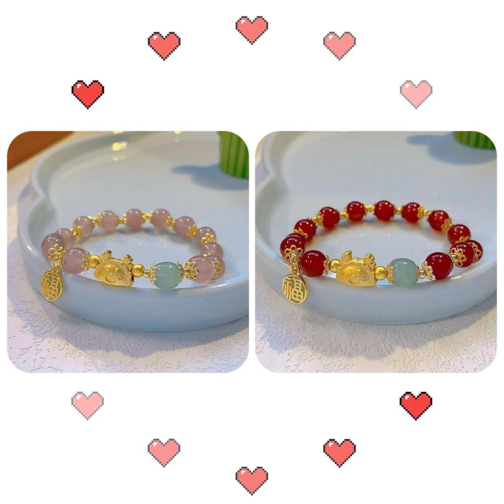 Yilong Steamed Dumpling Bracelet New Zodiac Dragon Birth Year Gift Dragon Dumpling Jewelry Classmate Birthday Gift