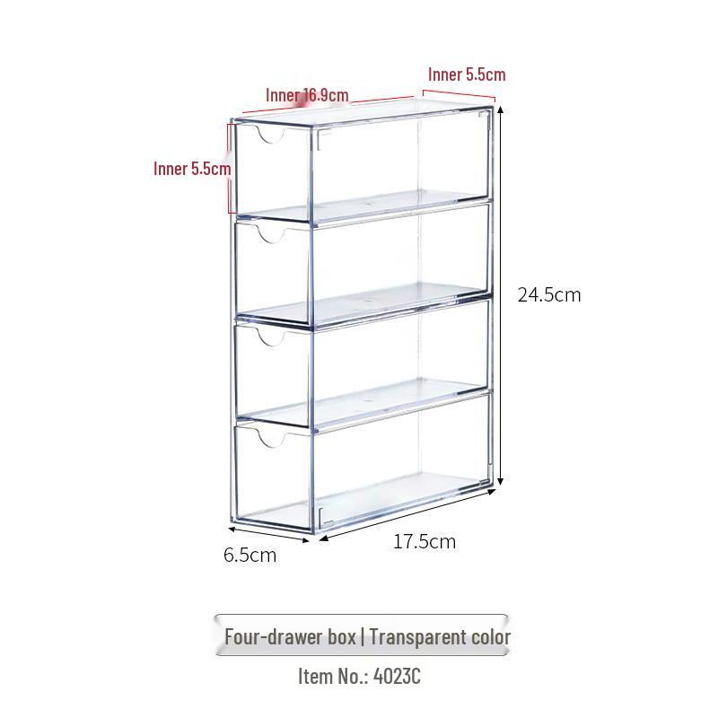 Clear Acrylic Jewelry Storage Box: Elegant Display for Earrings, Necklaces, and Accessories