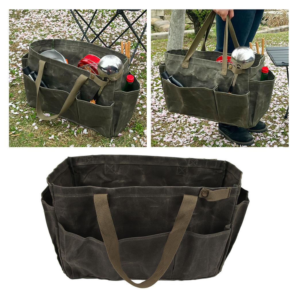 Pot Bag Waterproof Wearproof Large Capacity Comfortable Grip Bag for Camping