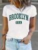 Brooklyn USA Graphic Print T-shirt