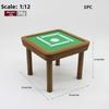 Multicolors Chinese Mahjong Pocket Table Set 1:12 Miniature Things  Dollhouse Accessories