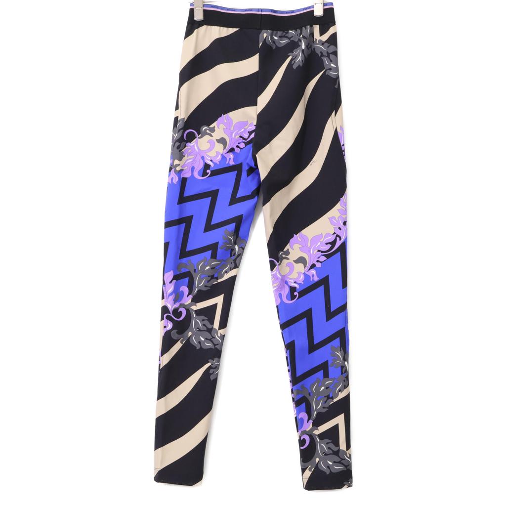 Emilio Pucci ×KOCHE Blue nylon all-over print leggings pants Bottoms 36 multicolorUsed
