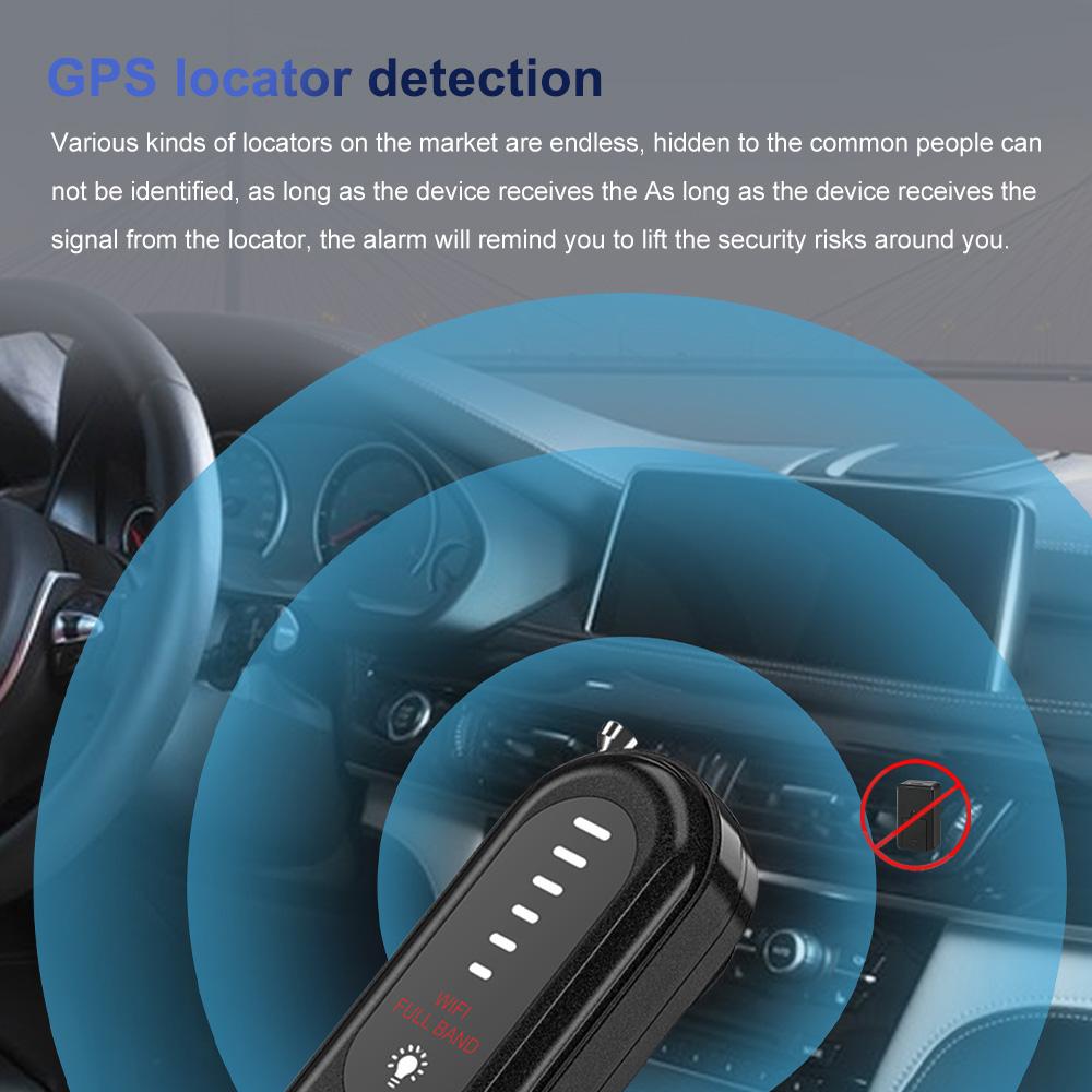 Detector de Câmera Sinal RF Inteligente Rastreador GPS Scanner Sensibilidade Ajustável Portátil Anti-furto