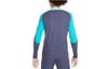 Nike T Shirts Men's Thunder Blue/Light Aqua Green Crew Neck Moderate Straight Fit DZ0692-438