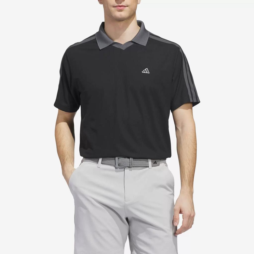 Men's Adidas Golf Clothing Men's Black Polo Collar