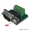 DB9-G3 Male Terminal Block: 232 To 485 Serial Port Adapter with 1/2/5/6 Pin Options