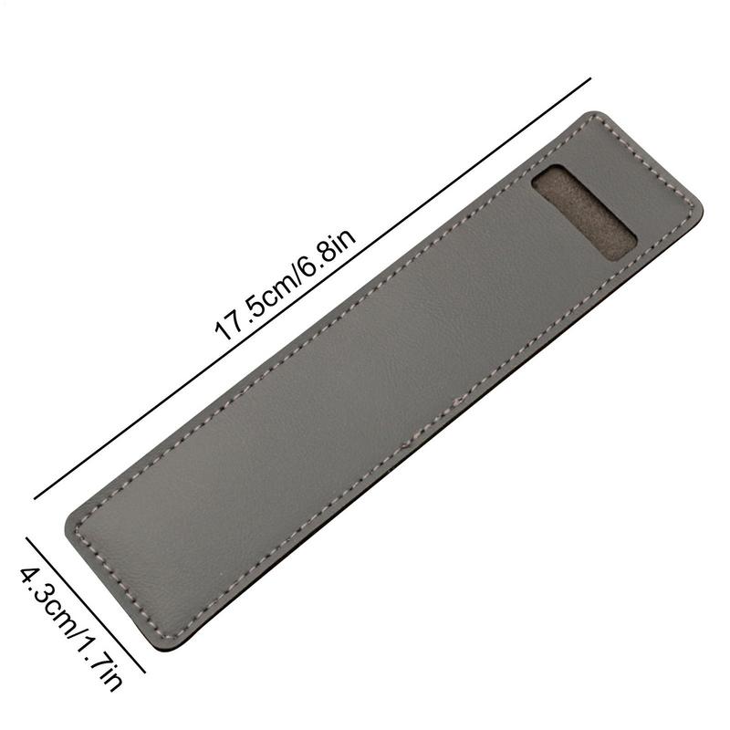 1PC Leather Pen Bag Fountain Pen Case Single Pen Pouch Sleeve Holder Pocket Protectors Pens Protection Bag Stationery