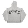 Street Gothic Y2K Flame Print Hoodie Loose Zip Up Sweatshirt Men Women Casual Sportswear