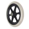 Wheelchair Wheel 8in PU Walker Caster Replacement Skidproof with Ball Bearing Grey