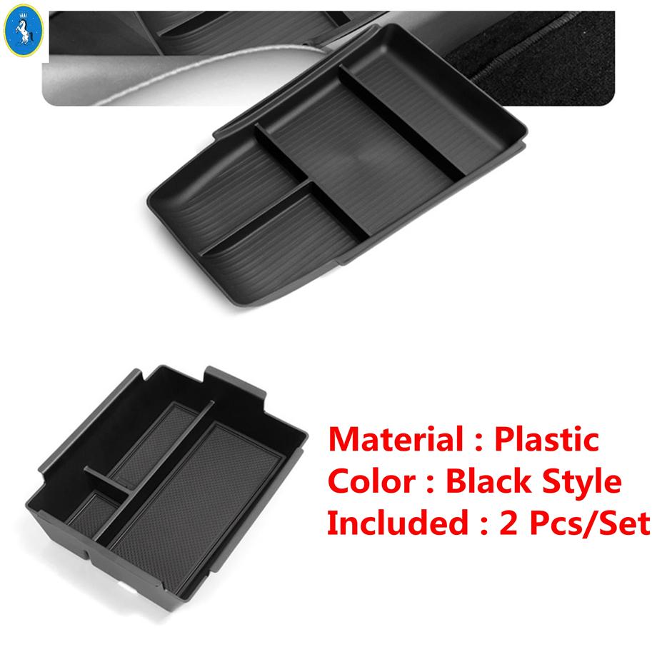 Black Central Storage Container Pallet Box / Armrest Storage Box For GEELY GALAXY E5 / EX5 2024 2025 Plastic Accessories