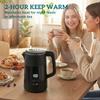 Electric Kettle, 1.7L Fast Boil 3kW Water Kettle with UK Strix Thermostat, LED Display, Keep Warm Function, Black