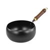 Kiwet Antique Large Belly Pot, Non-Stick Iron Pot, Extra Deep Frying Pan, Wok, Handmade Iron Pot, Premium Iron Frying Pan, Gas Compatible, Small Wok F
