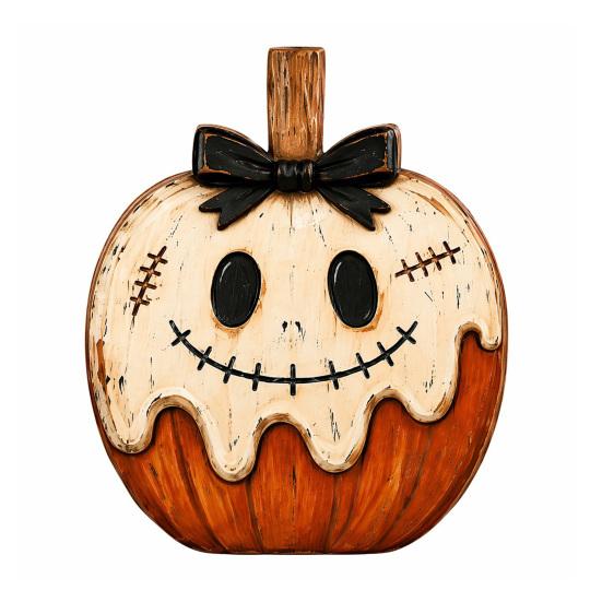 Halloween Gifts for Friends Wooden Ornaments, Retro Desktop Decorations Home Table Tiered Decorative Props Photography Tray Decor, Rustic