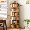 Solid Wood Rotating Bookshelf and Toy Storage for Kids