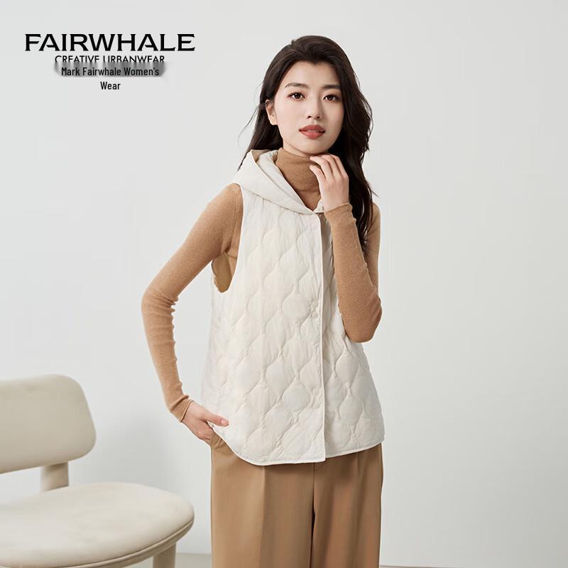 Mark Fairwhale Women's Hooded Quilted Down Vest