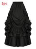 Halloween Gothic Renaissance Skirt With Drawstring For Cosplay And Costumes