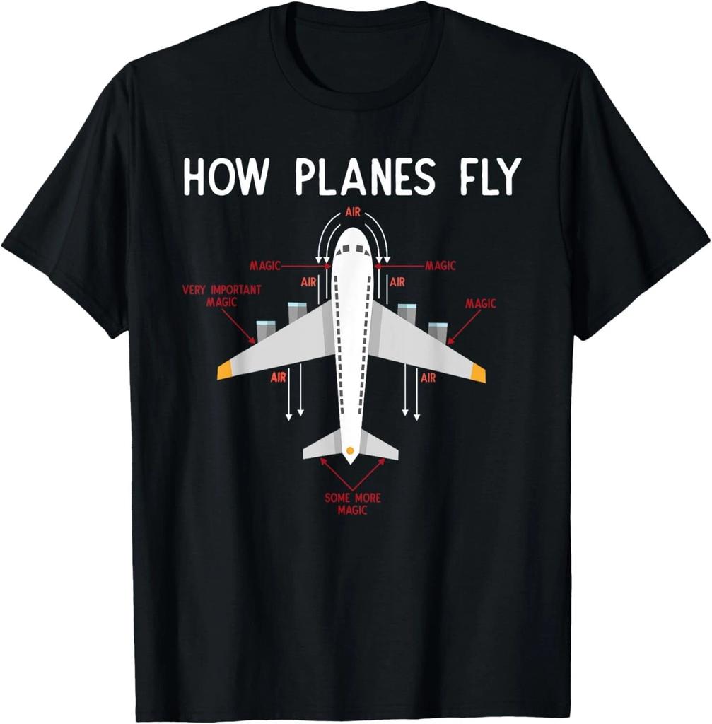 Aerospace Engineer Funny T-Shirt How Plane Fly Tee Gift Unisex T-Shirt