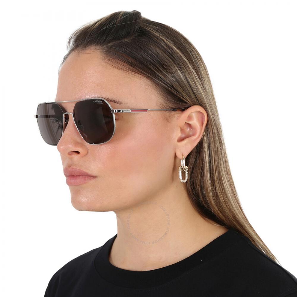 Carrera Grey Pilot Unisex Sunglasses Carrera 1035 Gs 0010. Ir 58
