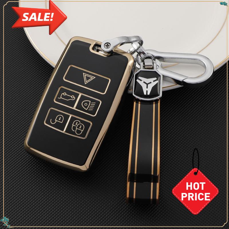 Car Key Case Bag For Land Rover Range Rover Sport Evoque Discovery Discovery Smart 5 Buttons Key Cover Shell Holder