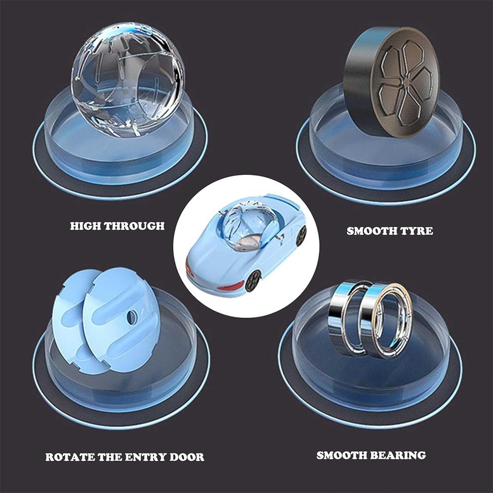 Hamster Running Ball Transparent Rolling Toy Car Exercise Wheel Hamster Car for Hamsters and Gerbils