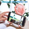Mini Octopus Fan with Flexible Tripod Portable Handheld Fan 3-Speed Adjustment Mini Desk Cooling Fan 500mAh for Office Room Car