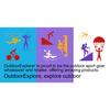 Kayak Safety Flag Canoes Paddle Boards Fishing Boat Foldable Flag