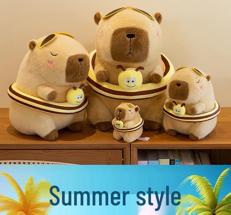 Adorable Capybara & Bear Plush Toy - Perfect Birthday Gift