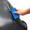 Raclette de bord en fibre - AIMOONSA - Bord en fibre - 2 pièces - Noir - PP et microfibre réutilisable