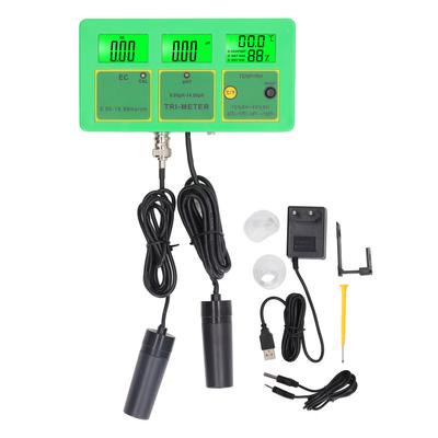 3 In 1 Water Quality Detector EC PH Temperature Humidity Tester LCD Display Water Monitor